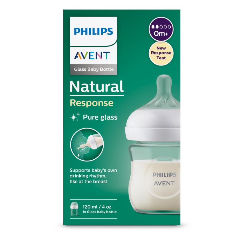 Avent biberon natural 0m+ 120ml  en verre