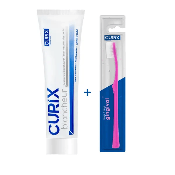 CURIX Dentifrice blancheur 75ml + brosse à dents offert