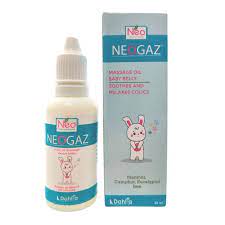 Néogaz Huile de massage ventre de bébé , 35ML