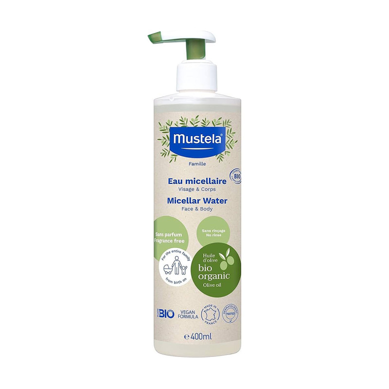 Mustela - Eau micellaire sans rinçage - 400ml