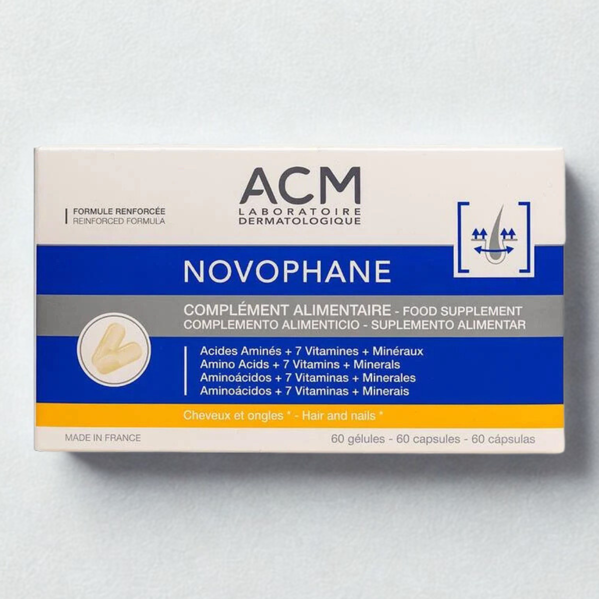 ACM NOVOPHANE ONGLES & CHEVEUX 60 GELULES